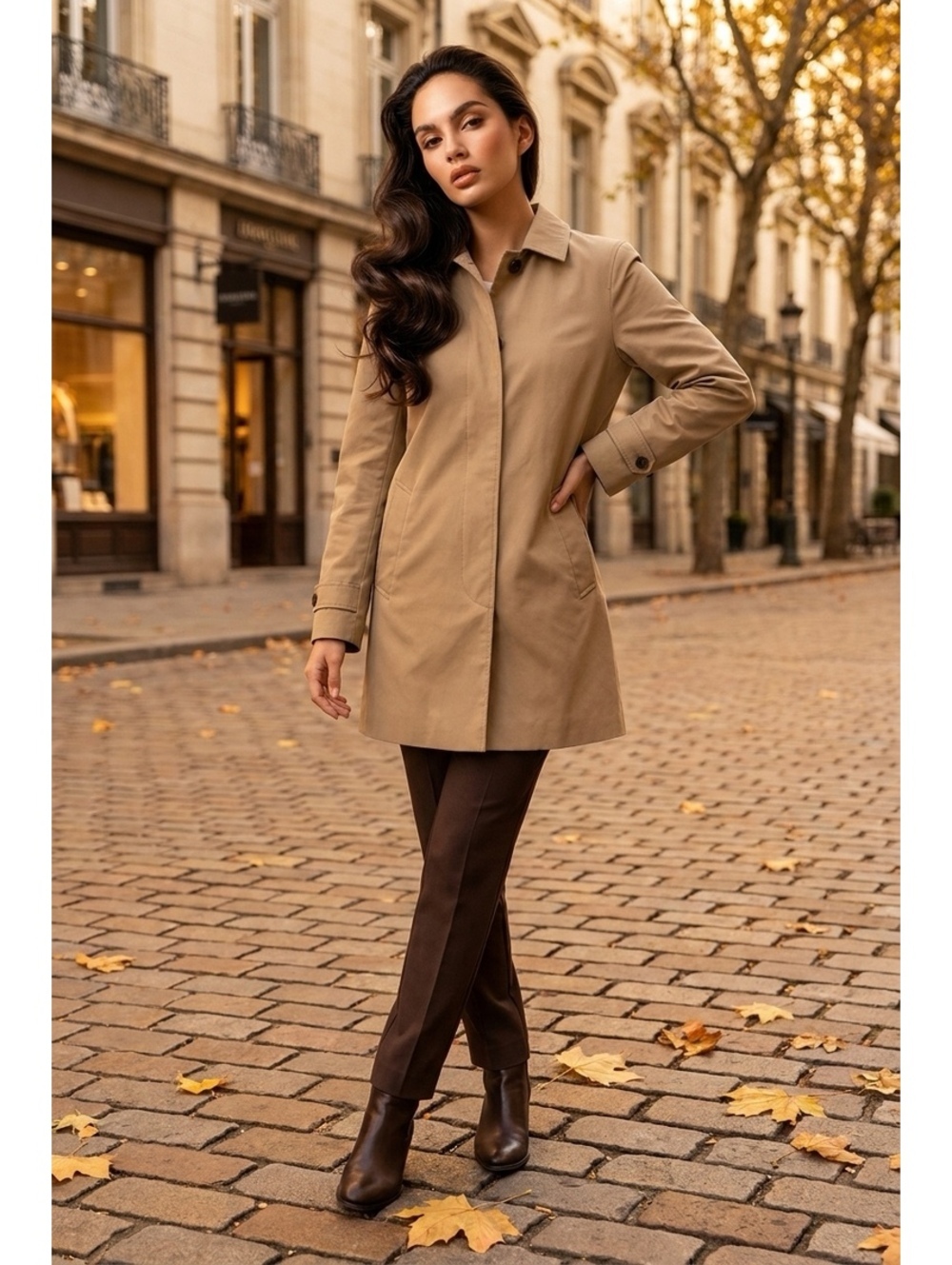 Banana Republic Women's Classic Beige Trench Coat Size Small